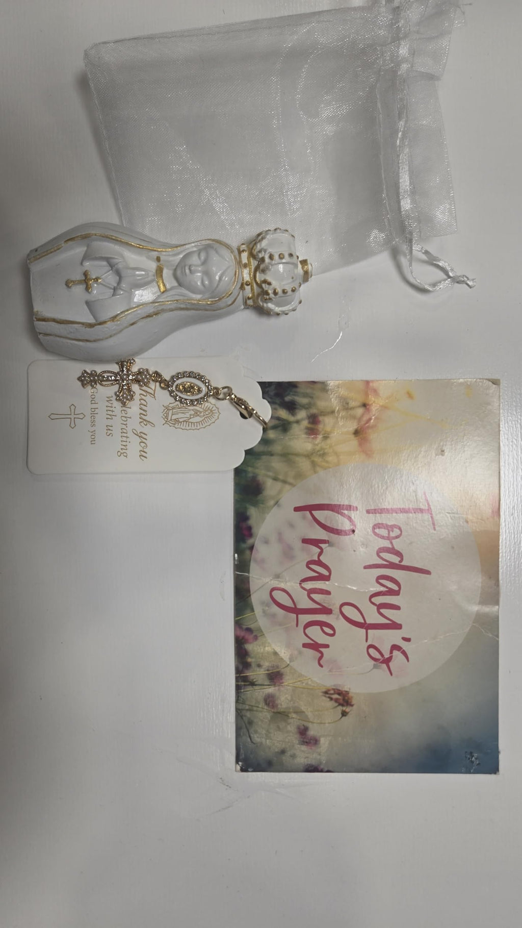 SACRED STONE ART Miniature Our Lady of Fatima