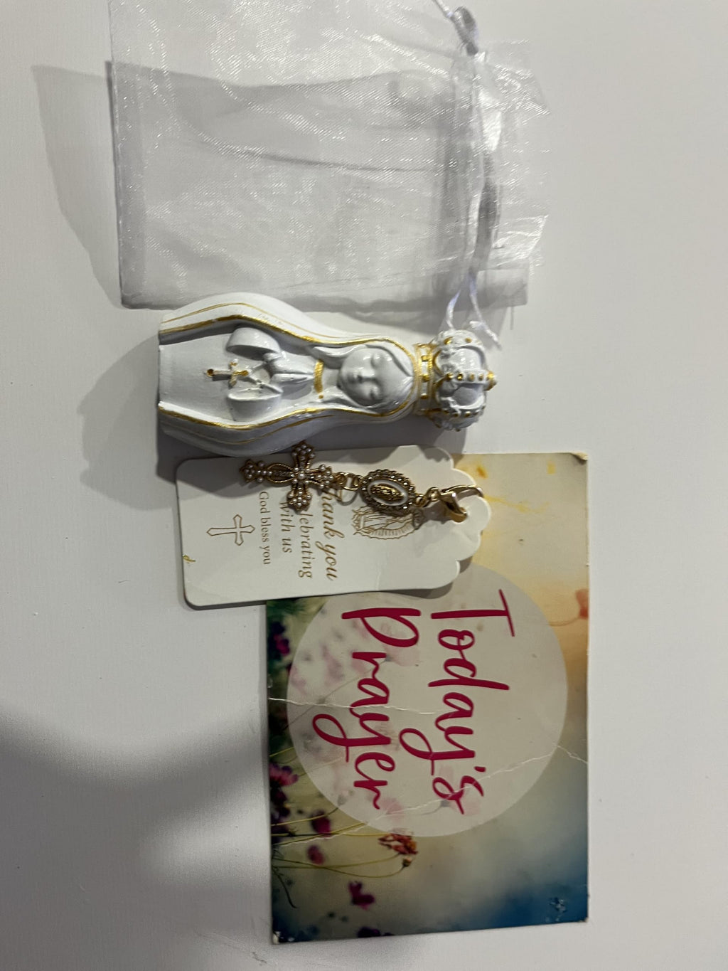 SACRED STONE ART Miniature Our Lady of Fatima