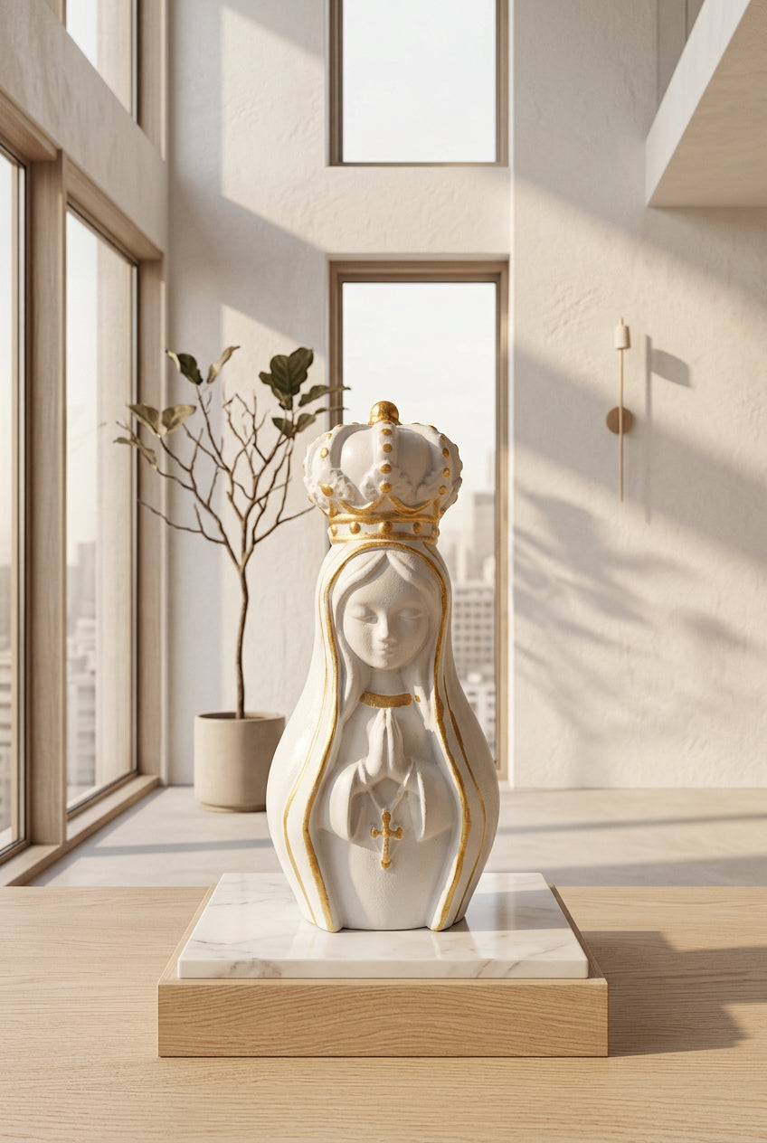 SACRED STONE ART Miniature Our Lady of Fatima